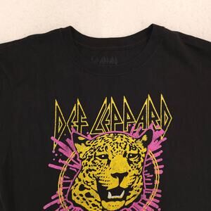 Def Leppard Animal Crew Neck Graphic Band T Shirt Adult Mens Size L Black